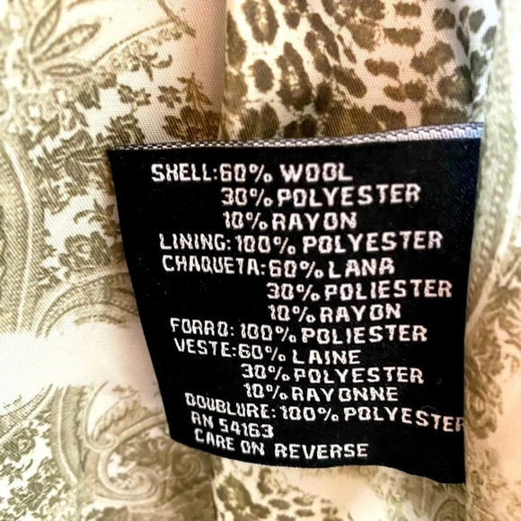 NWOT Guess Linda Olive Green long Line Wool Blend Coat - Picture 16 of 17